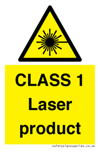 CLASS 1 Laser product